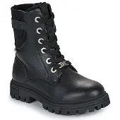 Tom Tailor Winterboots , Kinder, Gr. 35, Warmfutter, schwarz, Elastischer Einsatz, Lederimitat, unifarben, Schuhe Winterboots, Schnürstiefelette, Winterstiefelette mit TEX-Membran, bequeme Form