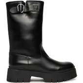 HUGO Biker-Boots aus Kunstleder mit Schnallen-Detail Grösse 37
