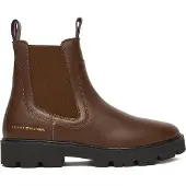 Tommy Hilfiger Klassische Stiefeletten Lthr Low Chelsea FW0FW08775 Braun 36