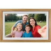 Lippa - Frameo Digital Picture Frame - Wood Look - 15.6"