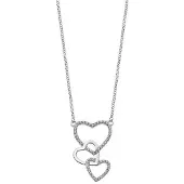 Lotus Anhänger Silber 925 Sterling Silber Herz Halsketten | Gr.: onesize