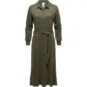 Ragwear Blusenkleid "Plantee" Eingrifftaschen Modisches Damenkleid mit Taillengürtel