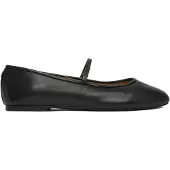 Ralph Lauren für Damen. 802977874001 Jayna Hausschuhe aus schwarzem Nappaleder (38), Wohnung, Keine, Lässig, Klassisch