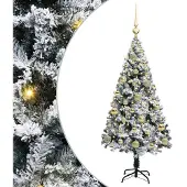 vidaXL Künstlicher Weihnachtsbaum mit 150 LEDs mit Ständer Grün 120 cm 3396944