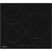 Daewoo 60 cm induktionskochfeld mit 3 kochzonen, 7200 w, schwarz - BH6ISF31BNM-FR