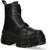 New rock schwarze Gothic-Lederstiefel-WALL083C-S5