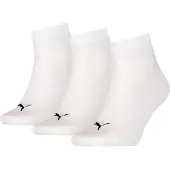 Puma 3-Pack-Herren weiße Schuhfuttersocken