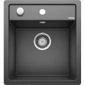 BLANCO DALAGO 45-F, Silber, 1 Becken, 395 x 350 mm, 19 cm, 455 mm, 190 mm