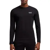 Emporio Armani für Herren. 8NPT28_PJVQZ Core Identity Langarm-T-Shirt aus Baumwolle schwarz (L), Lässig