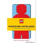 LEGO Minifigur-Notizkarten: 12 geformte Notizkarten mit Umschlägen