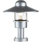 Elstead Lighting Elstead Klampenborg Außen-Stehleuchte E27 32cm Silber IP44