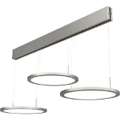 Sonstiges Plate 3 LED, Pendelleuchte, edelstahlfarbig 7065011