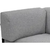 Zebra Belvedere Seitenkissen Links für Lounge Graphite