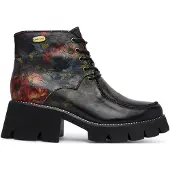 LAURA VITA Schnürstiefel Schwarz