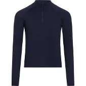 Icebreaker Funktionsunterhemd 260 Tech Longsleeve Half Zip Kinder Midnight Navy-Größe 152