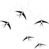 Flensted Mobiles Fliegende Schwalben Mobile mit Geschenkbox