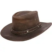 Infinity Leather Cowboyhut Aussie aus echtem Leder