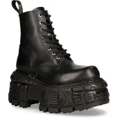 New rock Unisex Military Techno Plateaustiefel – M-MILI084N-S5