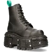 New rock Kampfplattformstiefel aus veganem Leder – TANKMILI083C-V2