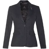 TruClothing Damen-Blazer aus Tweed im 1920er-Jahre-Stil mit Fischgrätenmuster in Marineblau