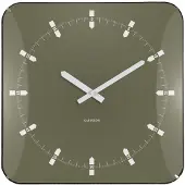 Karlsson - Wanduhr Sucinto Dome Square - Grün - 35x35x35cm