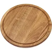 Kadax Käse-Pizza-Schneidebrett aus Eiche, rund, 40 cm