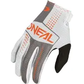 O'Neal Matrix Split Grau Orange Motocross Handschuhe Größe M