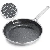 Greenpan Pfannenset Thermobond Hybrid 3-lagiger Edelstahl PFAS-frei Bratpfanne Kasserolle Induktionsgeeignet (28cm)