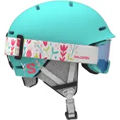 Salomon Skihelm Player Combo Kinder Aruba Blue-53 - 56 cm