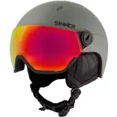 Sinner Skihelm Titan Visor Kinder Matte Moss Green 2024-S