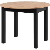 Die Möbelfundgrube Esstisch rund ausziehbar 100 - 140 cm Artisan Eiche - COBURG