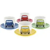 Brisa VW Collection - Käfer Espresso Tassen 4er Set Keramik
