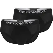 Emporio Armani für Herren. EM000251_AF14134 Set 2 Max-Slips schwarz (M), Heimtextilien, Viskose