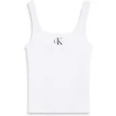 Calvin Klein Jeans Tanktop "MONOGRAM SCOOP NK RIB TANK TOP" Mit Rundhalsausschnitt, regular fit