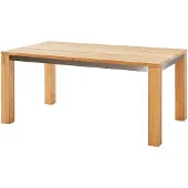 Diamond Garden Tisch Nizza 170 x 100 x 76 cm Recyceltes Teak Edelstahl Natur