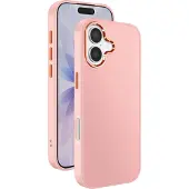 OEM Avizar, Hülle für iPhone 17, mattes Finish mit metallischer Kameraumrandung, Rosa