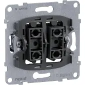 Legrand SEANO Einsatz Rollladen-/Jalousieschalter, mechanischer Verriegelung, 2 Tasten, 1 Stk.