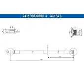 Ate Bremsschlauch 24.5265-0550.3