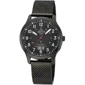 Master Time MTGA-10960-22M Herren-Funkuhr Super Power Aviation Schwarz