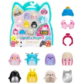 Squishmallows Spielzeugfiguren Squish-a-longs Set 8 Stück Mini Figuren