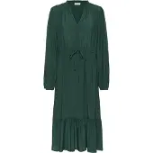 Kaffe Midikleid "Damen Kleid KAeverly", Damen, Gr. 34, N-Gr, grün (ponderosa pine), Obermaterial: 50% Viskose CV. 50% Viskose LENZING ECOVERO CV LenzEcov., Kleider Midikleid