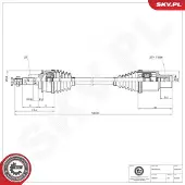 ESEN SKV Antriebswelle 40SKV376