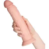 King Cock Elite 9 - Saugnapf Vibrator 23cm - Natur