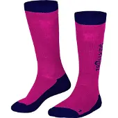 TROLLKIDS 2 Paar Kinder Skisocken mit Merino-Wolle pink 23-26