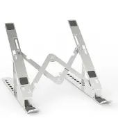 Aisens Soporte De Sobremesa Ajustable Para Portatil Tablet Plata