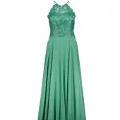 Vera Mont - Cocktailkleid mit Paillettenbesatz - Größe 40 - grün