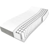 vidaXL Taschenfederkernmatratze Mittel Hellgrau 100x200x20 cm Samt