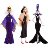 Mattel Disney Bösewichte Packung 3 Puppe 100-jähriges Jubiläum
