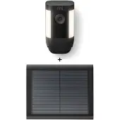 Ring Spotlight Cam Pro Battery, IP-Sicherheitskamera, Draußen, Kabellos, Decke/Wand, Schwarz, Box