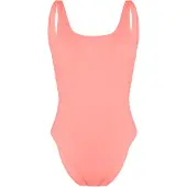 Gymshark Open Back Womens Pink Badeanzug offen